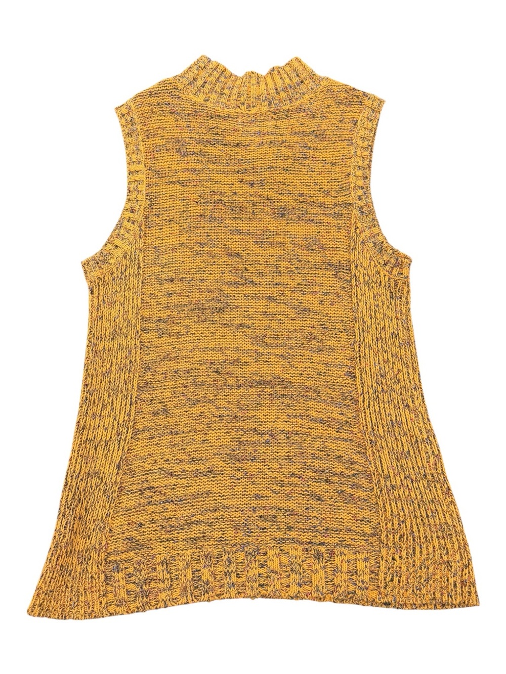 Nine West Marled Orange Mock Neck Sleeveless Sweater Tunic XXL - Picture 2 of 6